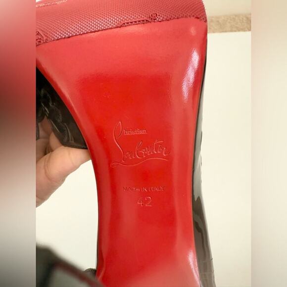 Christian Louboutin Black Heels with Red Soles - Picture 9 of 11